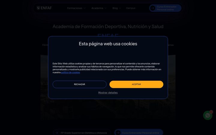 Screenshot of enfaf.com