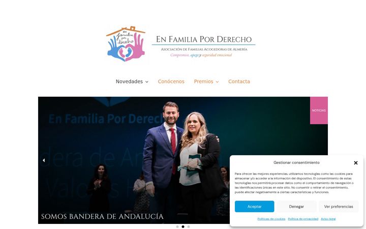 Екранна снимка на enfamiliaporderecho.es
