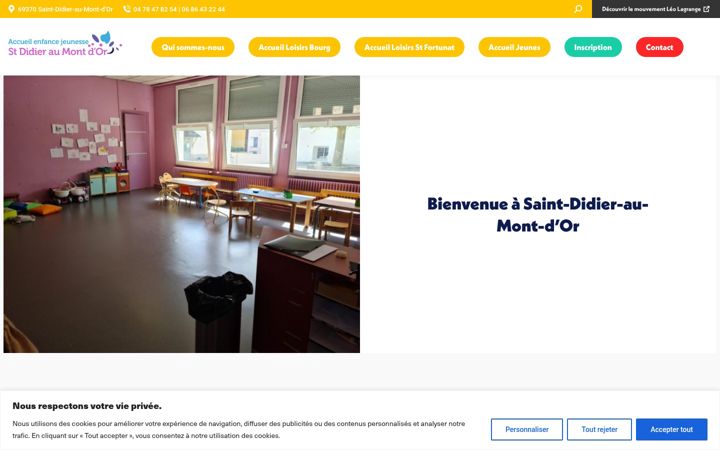 Captura de ecrã de enfance-saintdidieraumontdor.org
