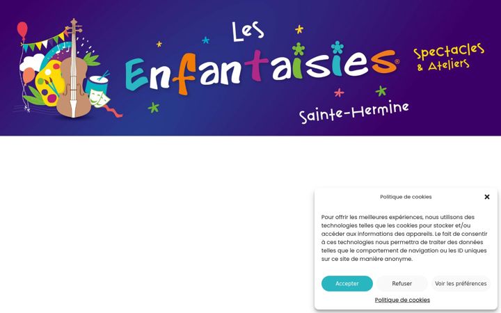 Screenshot of enfantaisies.com