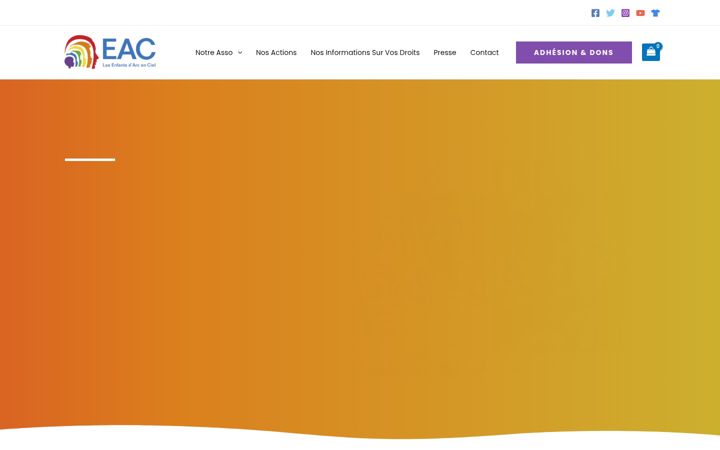 Screenshot stránky enfants-arcenciel.org