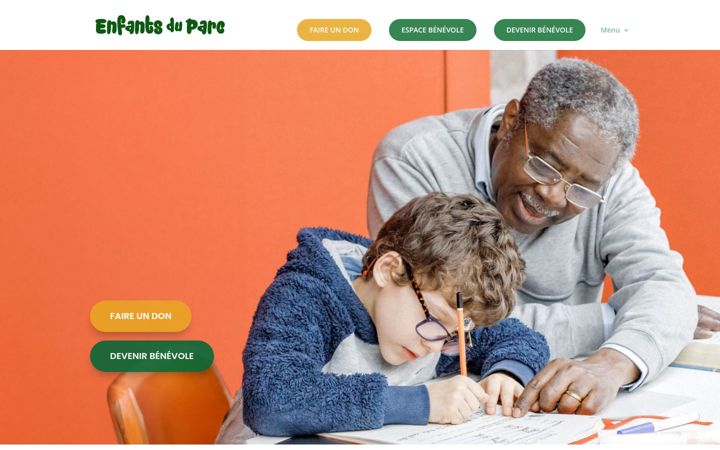 Ekrānuzņēmums no enfantsduparc.ch