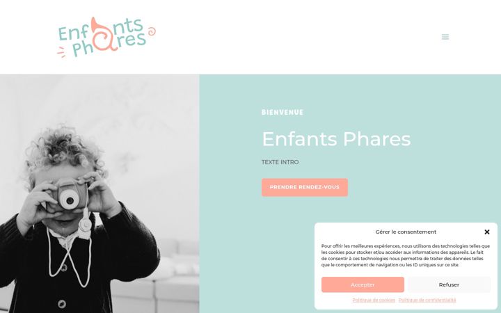 Screenshot of enfantsphares.fr
