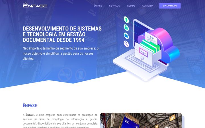 Screenshot di enfase.net