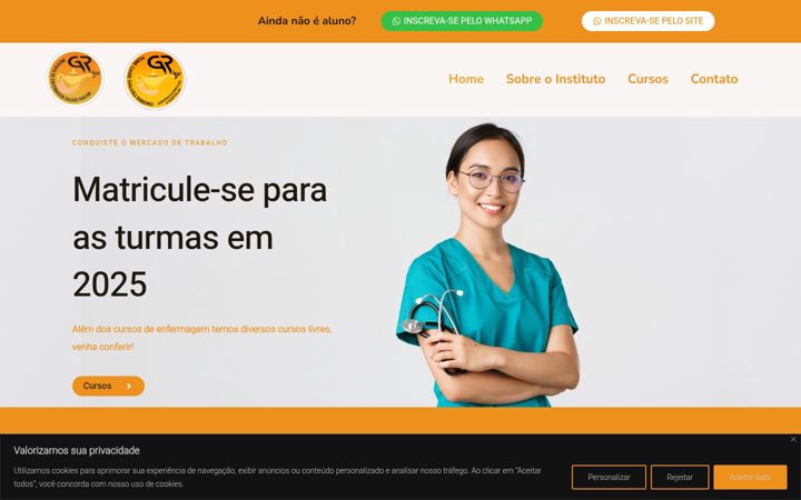 Screenshot von enfermagemgalvaoribeiro.com.br