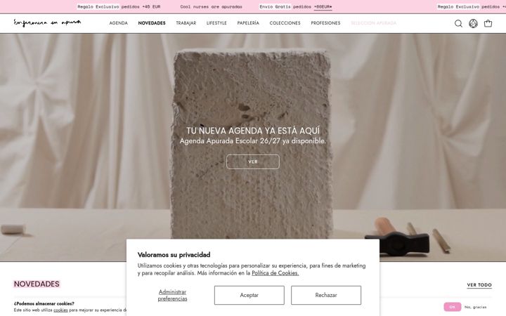 Screenshot of enfermeraenapuros.com