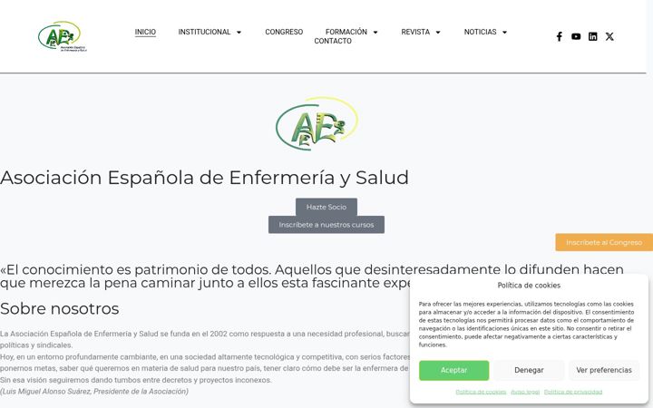Екранна снимка на enfermeriaysalud.es