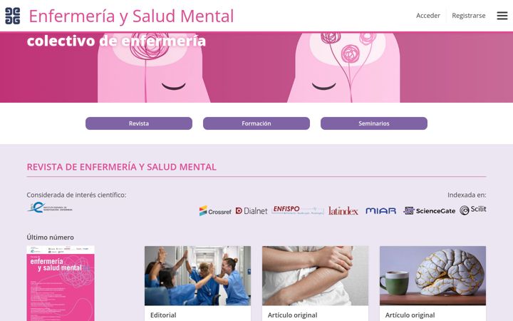 Screenshot von enfermeriaysaludmental.com