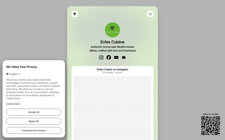Screenshot of enfescuisine.com