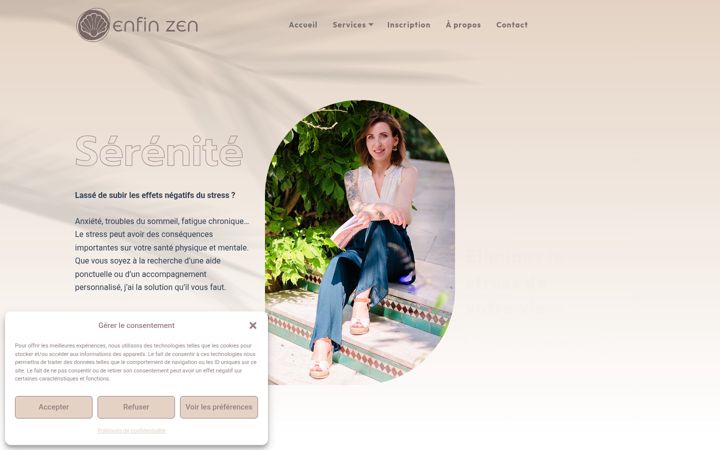 Screenshot of enfinzen.fr