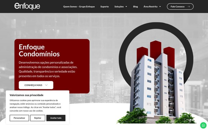 Screenshot von enfoquecondominio.com.br