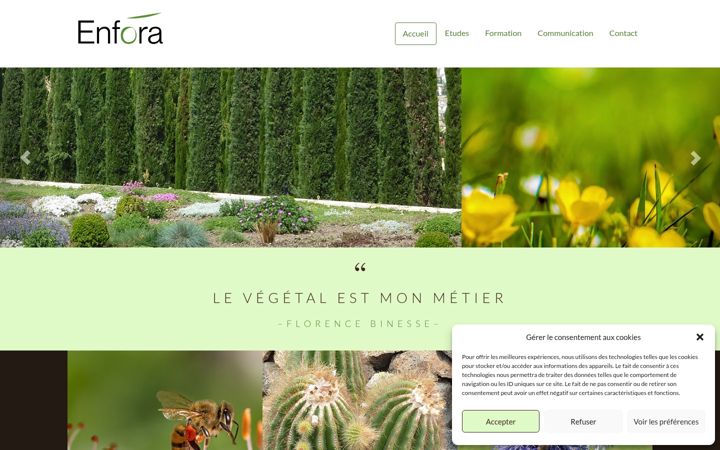 Screenshot of enfora.fr