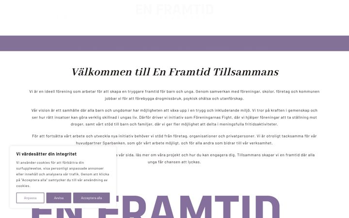Screenshot of enframtidtillsammans.se