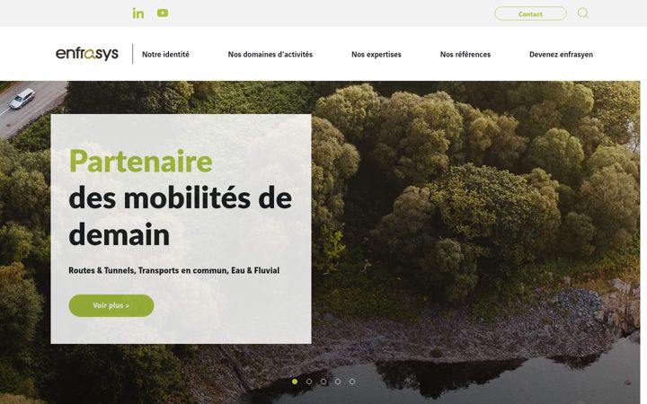 Screenshot of enfrasys.fr