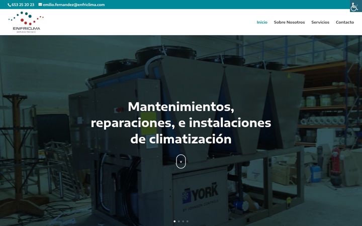 Screenshot of enfriclima.com