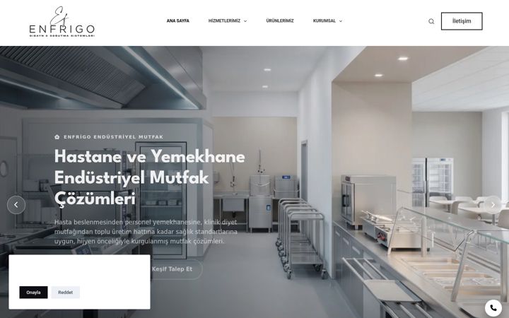 Screenshot of enfrigo.com