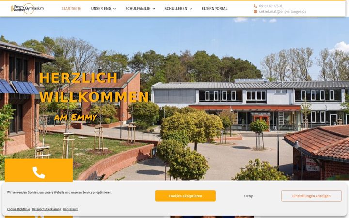Screenshot of eng-erlangen.de