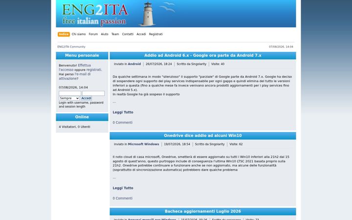 Screenshot of eng2ita.altervista.org