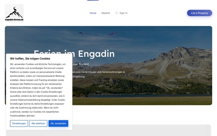 Ekrānuzņēmums no engadin-ferien.ch