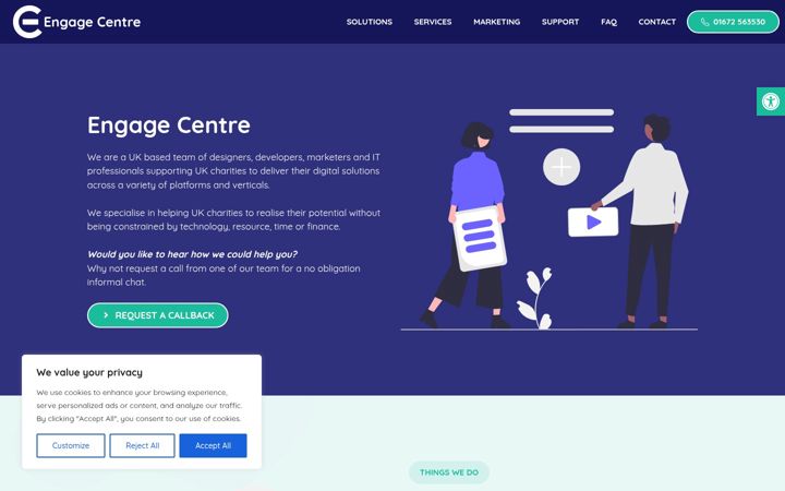 Screenshot of engagecentre.co.uk