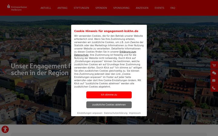 Screenshot of engagement-kskhn.de
