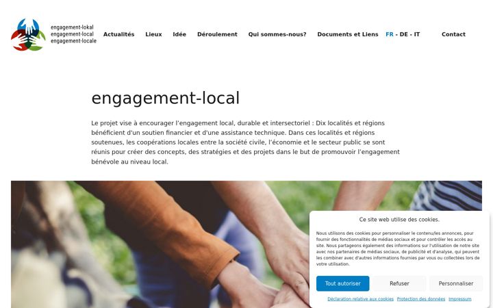 Ekrānuzņēmums no engagement-local.ch