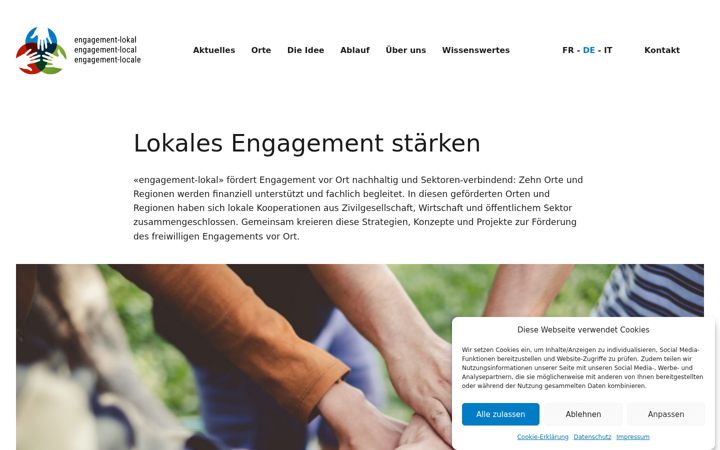 Ekrānuzņēmums no engagement-lokal.ch