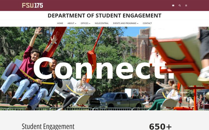 Screenshot of engagement.fsu.edu