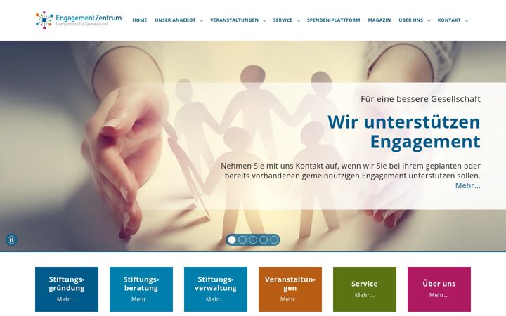 Screenshot of engagementzentrum.de