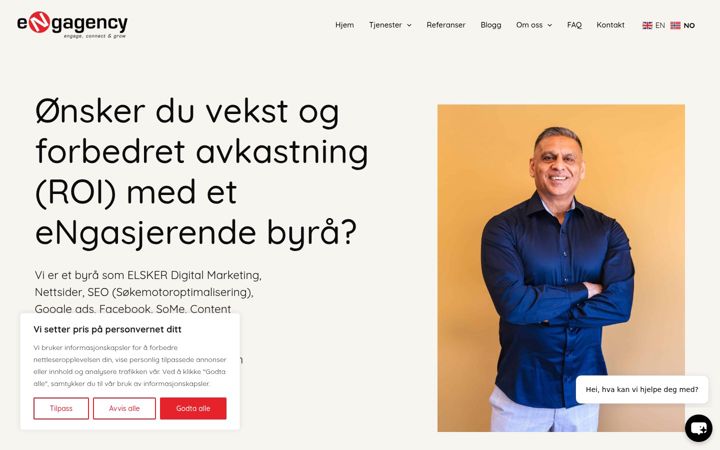 Screenshot di engagency.no