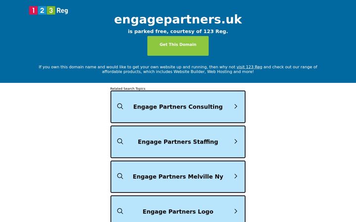 Skärmbild av engagepartners.uk