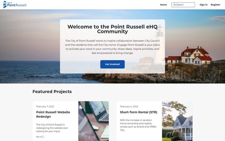 Screenshot of engagepointrussell.com