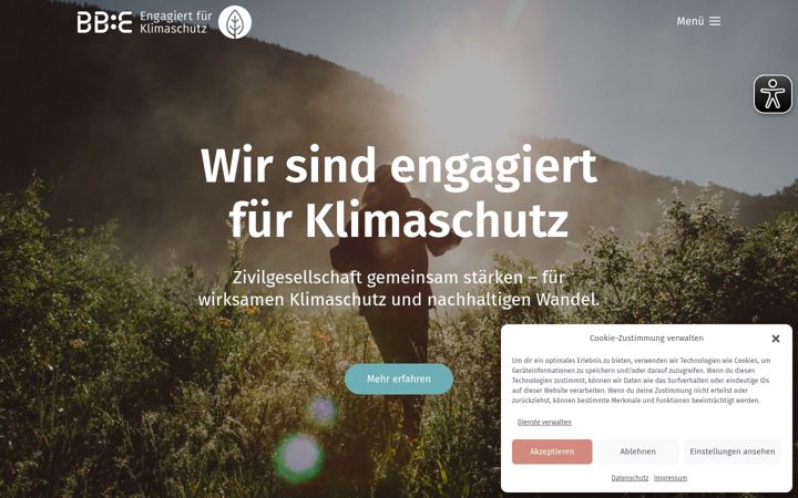 Screenshot of engagiert-fuer-klimaschutz.de