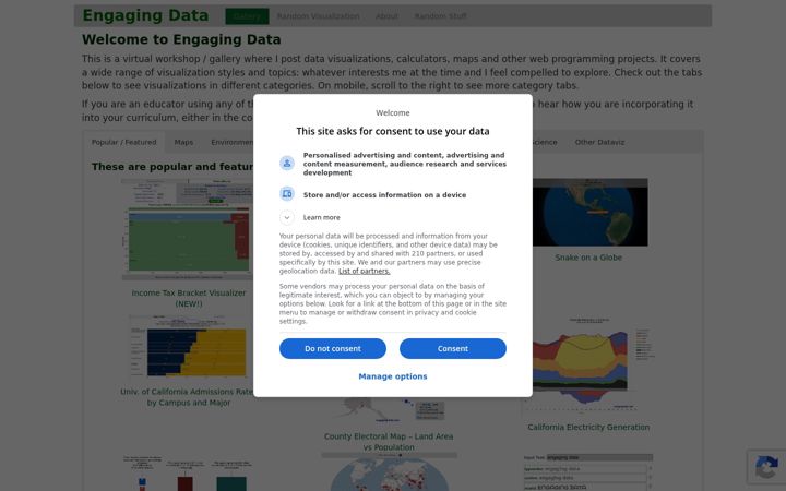 Ekrānuzņēmums no engaging-data.com