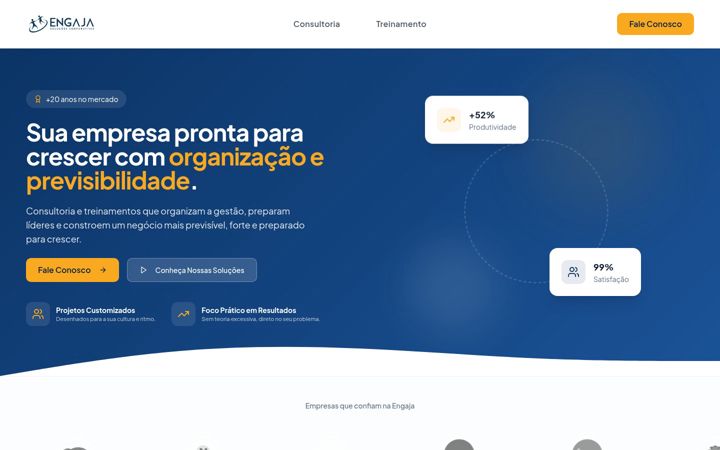 Screenshot von engaja.com.br