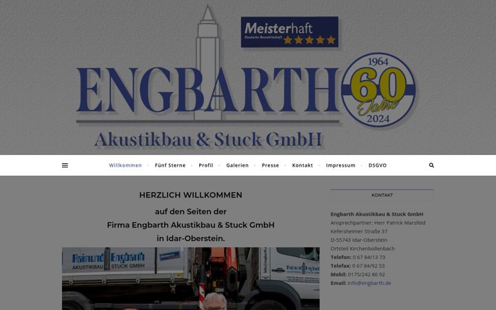 Skærmbillede af engbarth.de