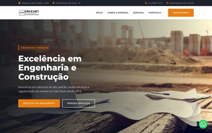Screenshot of engeartsoluc.com.br