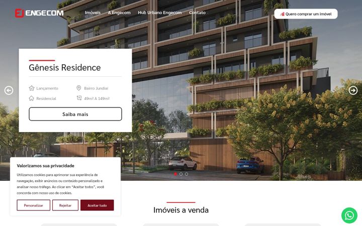 Screenshot von engecomconstrutora.com.br