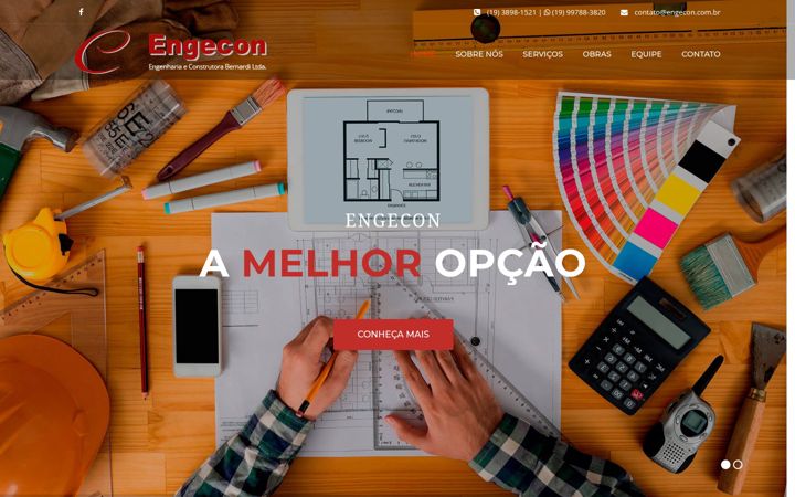 Screenshot of engecon.com.br