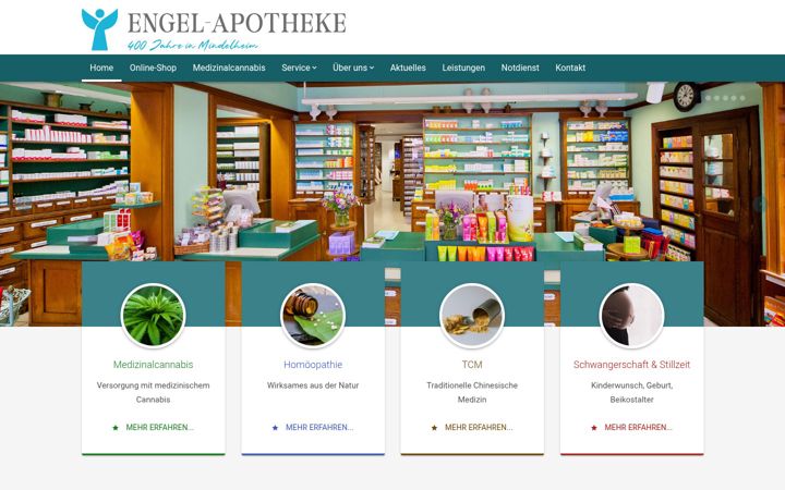Skærmbillede af engel-apotheke-mindelheim.de