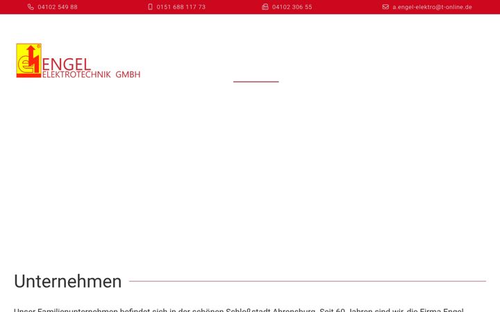 Skærmbillede af engel-elektrotechnik.de