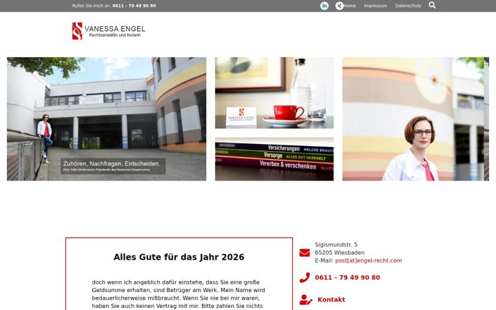 Screenshot of engel-recht.com