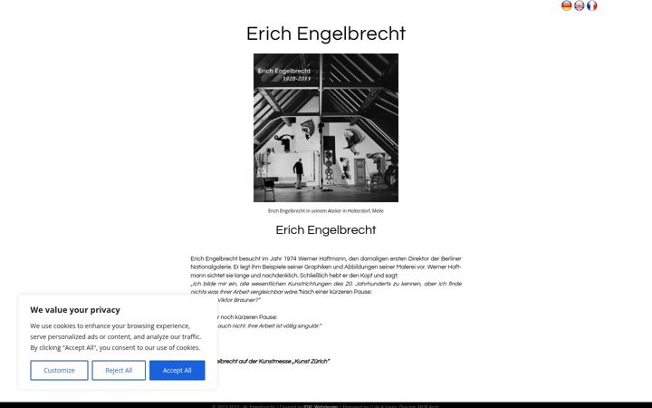 Screenshot of engelbrecht.art