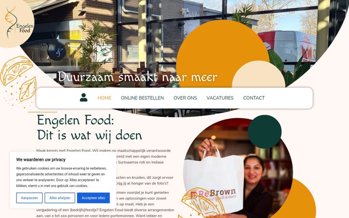 Ekrano kopija engelenfood.nl