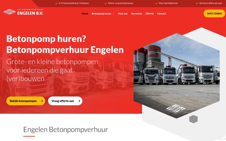 Screenshot of engelenverhuur.nl