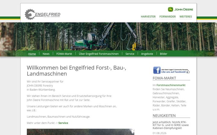 Screenshot of engelfried-forstmaschinen.de