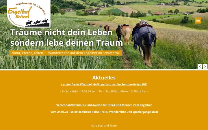 Screenshot of engelhof-reiten.de