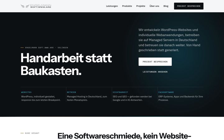Captura de pantalla de engelmann-software.de