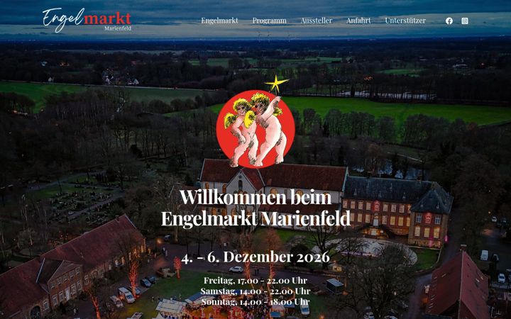 Captura de pantalla de engelmarkt-marienfeld.de