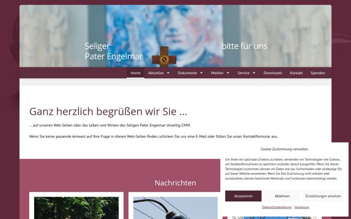 Captura de pantalla de engelmarunzeitig.de